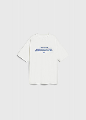 Футболка с принтом для мальчиков, Бежевый