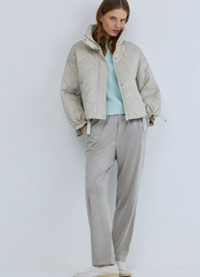 Брюки Baggy из искусственной замши, Серый