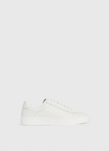 Кеды из натуральной кожи, Белый