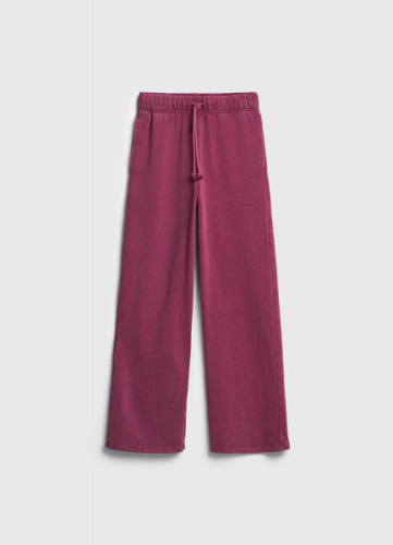 Широкие трикотажные брюки для девочек, Красный