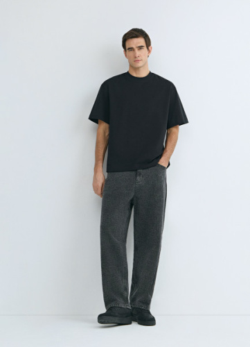 Футболка из плотного хлопка, Черный