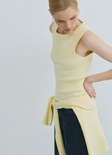 Майка из вискозы, Желтый