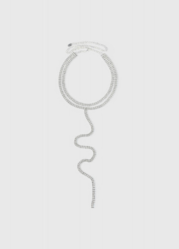 Двухъярусное ожерелье, Серебряный