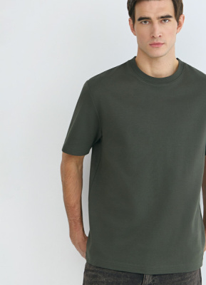 Футболка из плотного хлопка, Зеленый