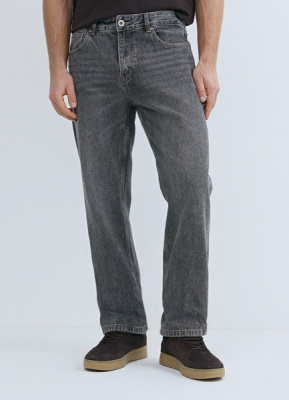 Прямые джинсы Straight, Серый