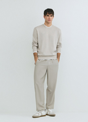 Джемпер с имитацией футболки, Белый