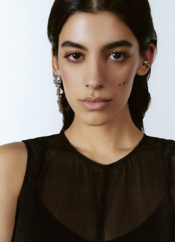 Серьга и каффы, 3 шт., Серебряный