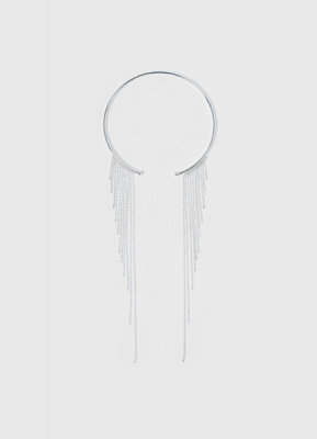 Ожерелье с цепочками, Серебряный