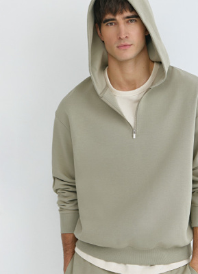 Толстовка с капюшоном на молнии, Желтый