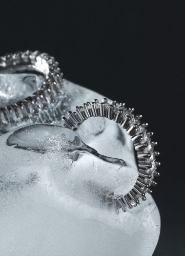 Серьги и каффы, 3 пары, Серебряный