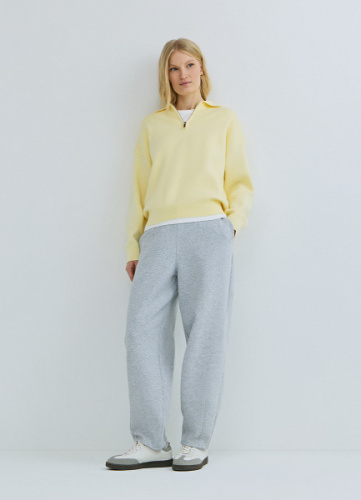 Брюки О-силуэта, Серый