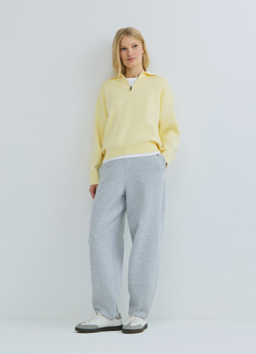 Брюки О-силуэта, Серый