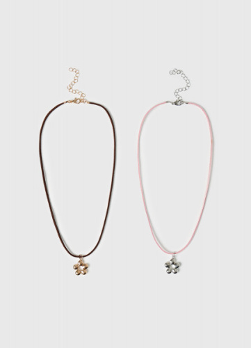 Ожерелье для девочек, 2 шт., Мультицвет