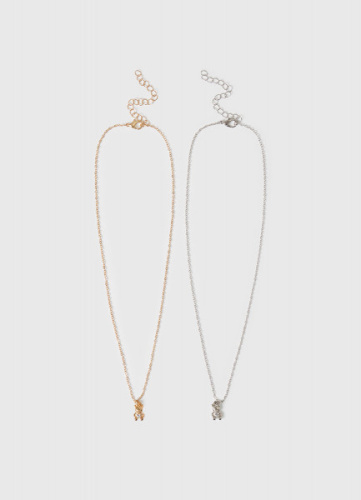 Ожерелье для девочек, набор 2 шт., Мультицвет