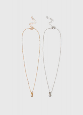 Ожерелье для девочек, набор 2 шт., Мультицвет