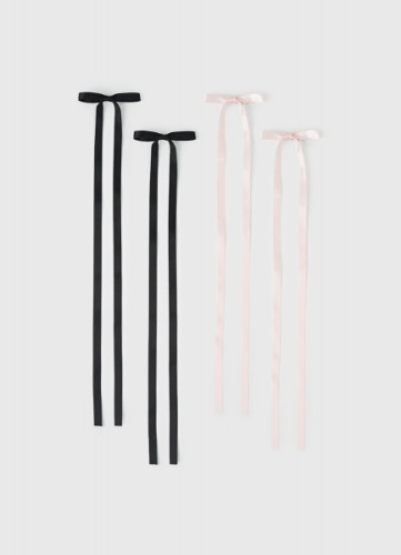 Набор заколок-бантов для волос для девочек, 4 шт., Мультицвет