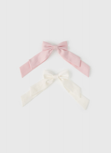 Набор заколок-бантов для волос для девочек, 2 шт., Мультицвет