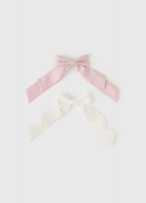 Набор заколок-бантов для волос для девочек, 2 шт., Мультицвет