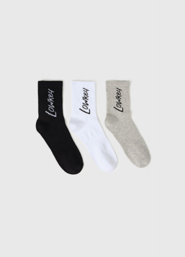 Высокие носки с рисунком для мальчиков, 3 пары, Мультицвет