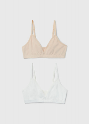 Топ для девочек, 2 шт., Белый