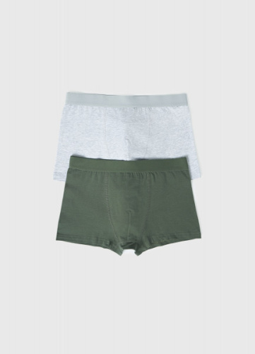 Трусы-боксеры для мальчиков, 2 шт., Серый