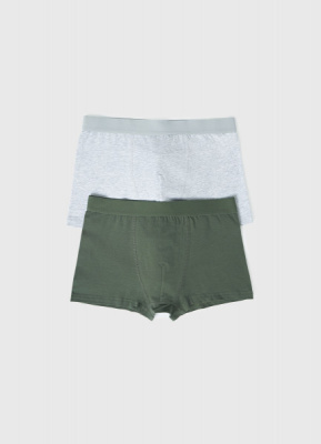 Трусы-боксеры для мальчиков, 2 шт., Серый