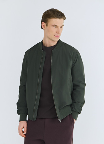 Утеплённый бомбер, Зеленый