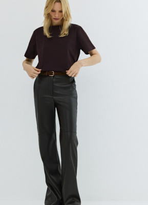 Брюки из искусственной кожи, Коричневый