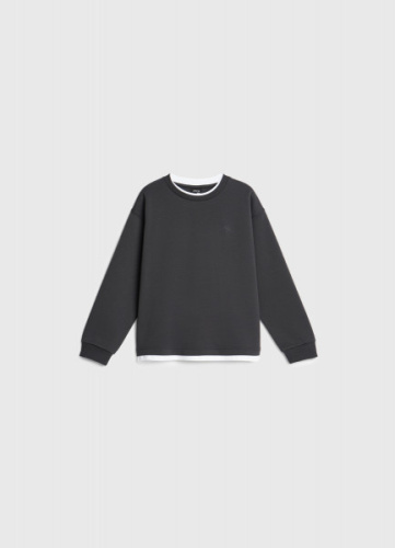 Свитшот с принтом для мальчиков, Серый