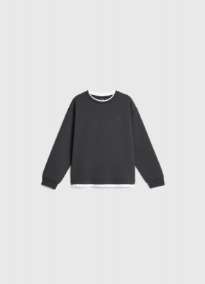 Свитшот с принтом для мальчиков, Серый