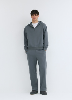 Трикотажные прямые брюки, Серый