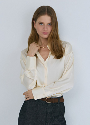 Блузка из сатина, Желтый