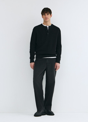 Свободные джинсы Baggy, Серый