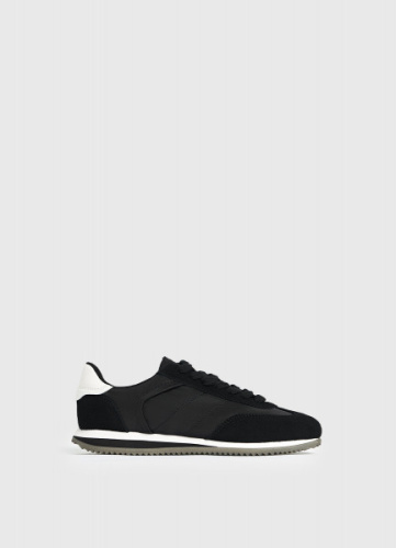 Кроссовки из натуральной замши, Черный