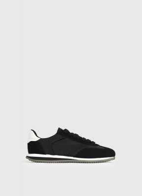 Кроссовки из натуральной замши, Черный