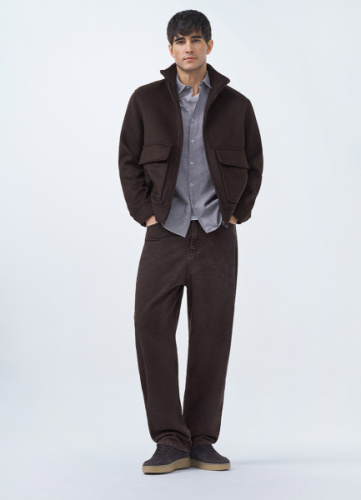 Свободные джинсы Baggy, Коричневый