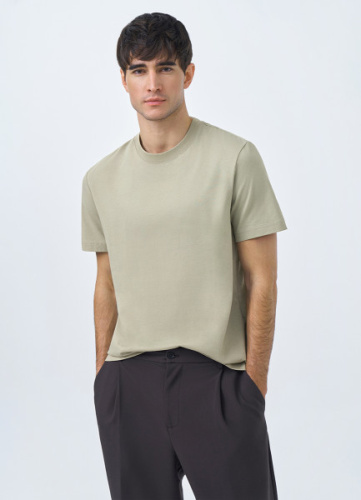 Базовая футболка из хлопка, Зеленый