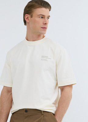 Футболка с принтом, Белый