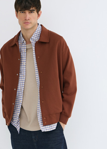 Куртка с воротником поло, Оранжевый