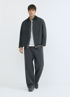 Утеплённая куртка из канваса, Серый