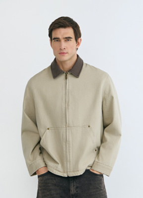 Утеплённая куртка из канваса, Бежевый