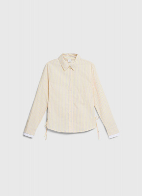 Рубашка с утяжкой по бокам для девочек, Желтый