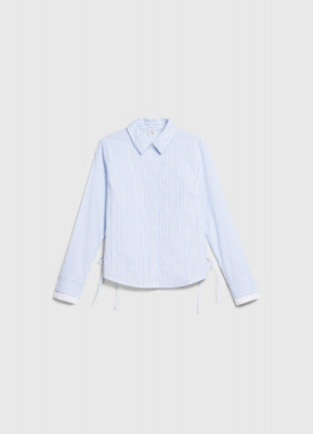 Рубашка с утяжкой по бокам для девочек, Белый