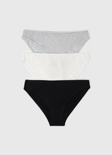 Классические трусы-брифы, 3 шт., Белый