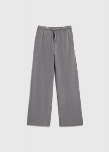 Трикотажные брюки с эффектом стирки для девочек, Серый