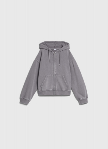 Толстовка на молнии для девочек, Серый