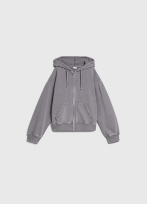 Толстовка на молнии для девочек, Серый