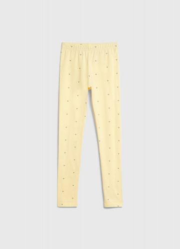 Легинсы с принтом для девочек, Желтый