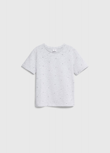 Футболка с принтом для девочек, Серый
