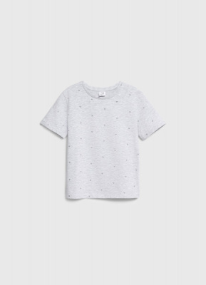 Футболка с принтом для девочек, Серый